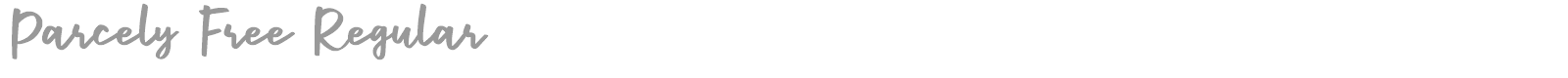 Parcely font preview